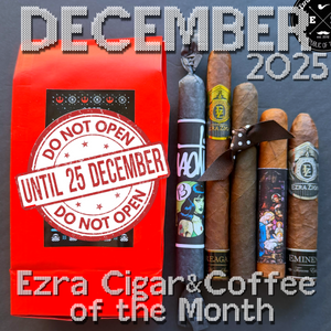 DECEMBER 2025 EZRA CIGAR & COFFEE OF THE MONTH